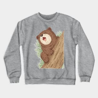 Bear on tree Crewneck Sweatshirt